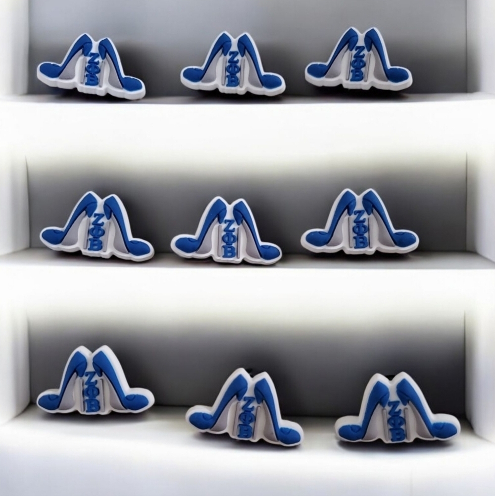 Zeta Phi Beta Croc Charm Bundle | Greek Life Jibbitz | Sorority Croc Accessories